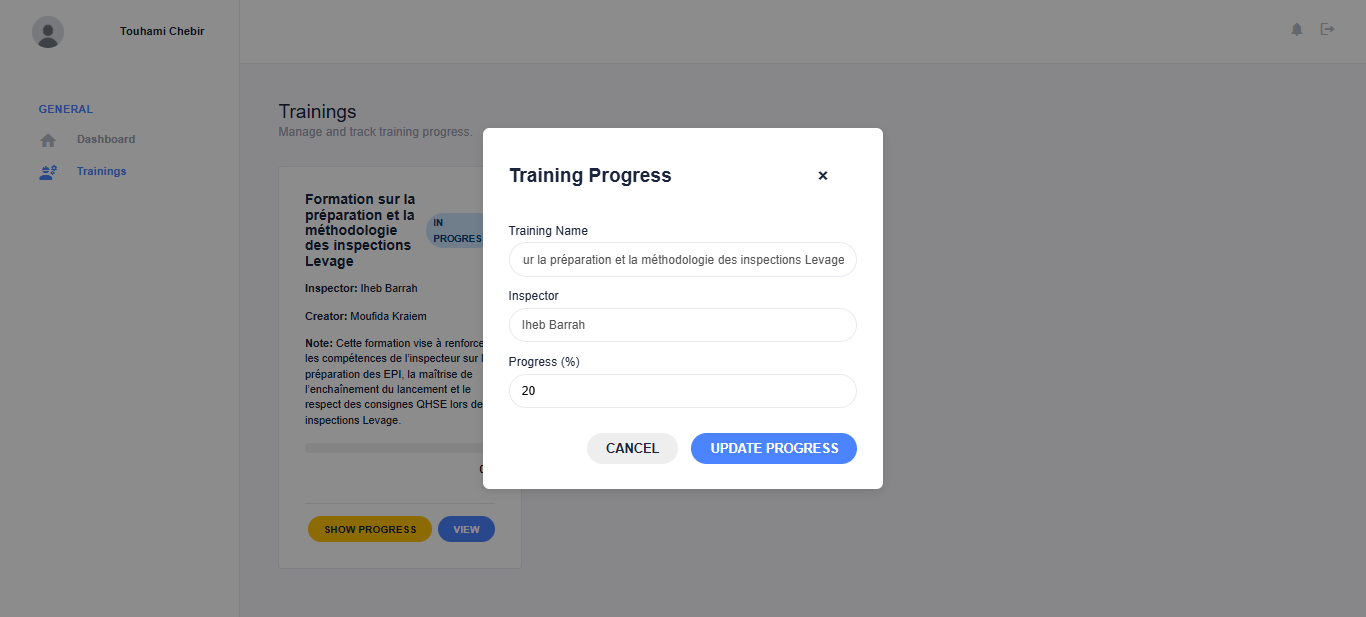 Update Training Center