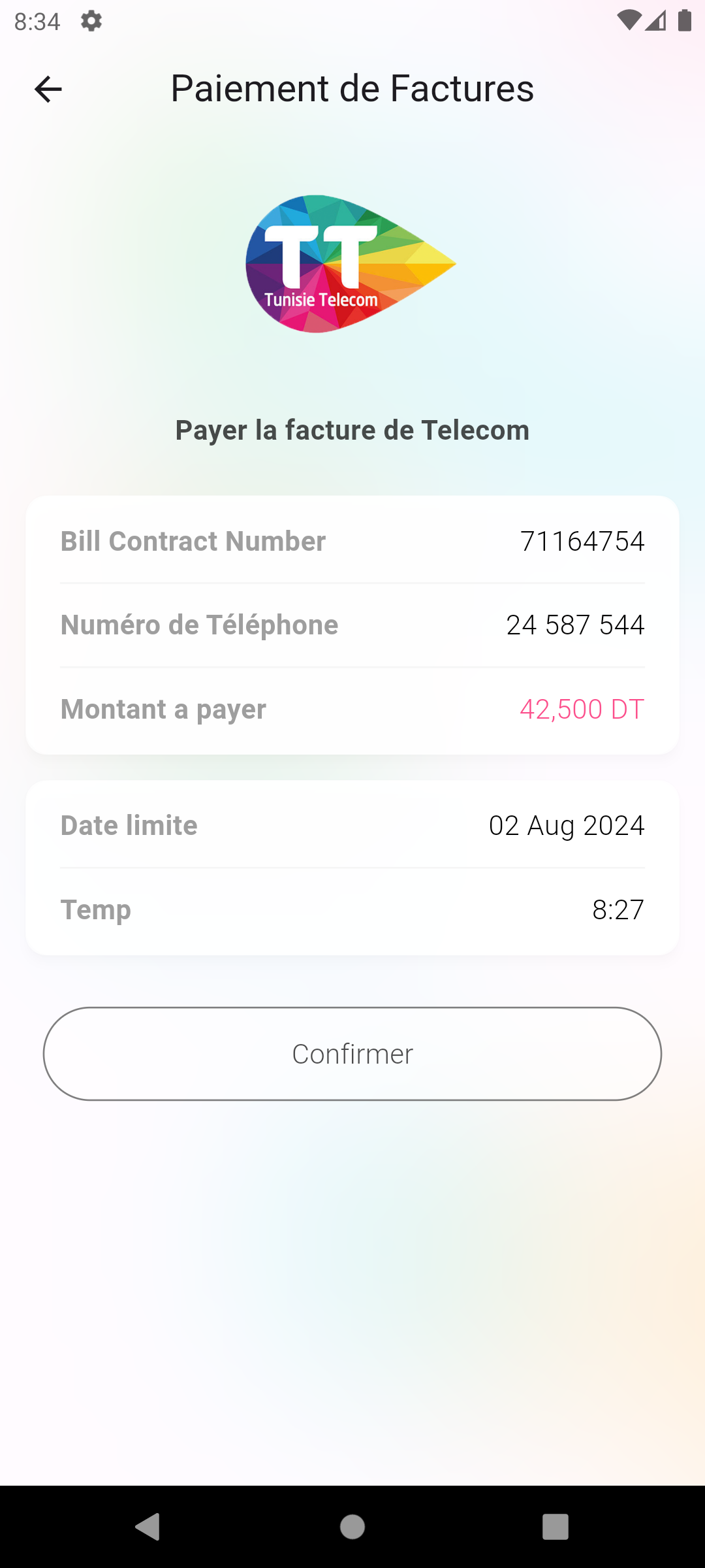 IZI Payment Bill 3